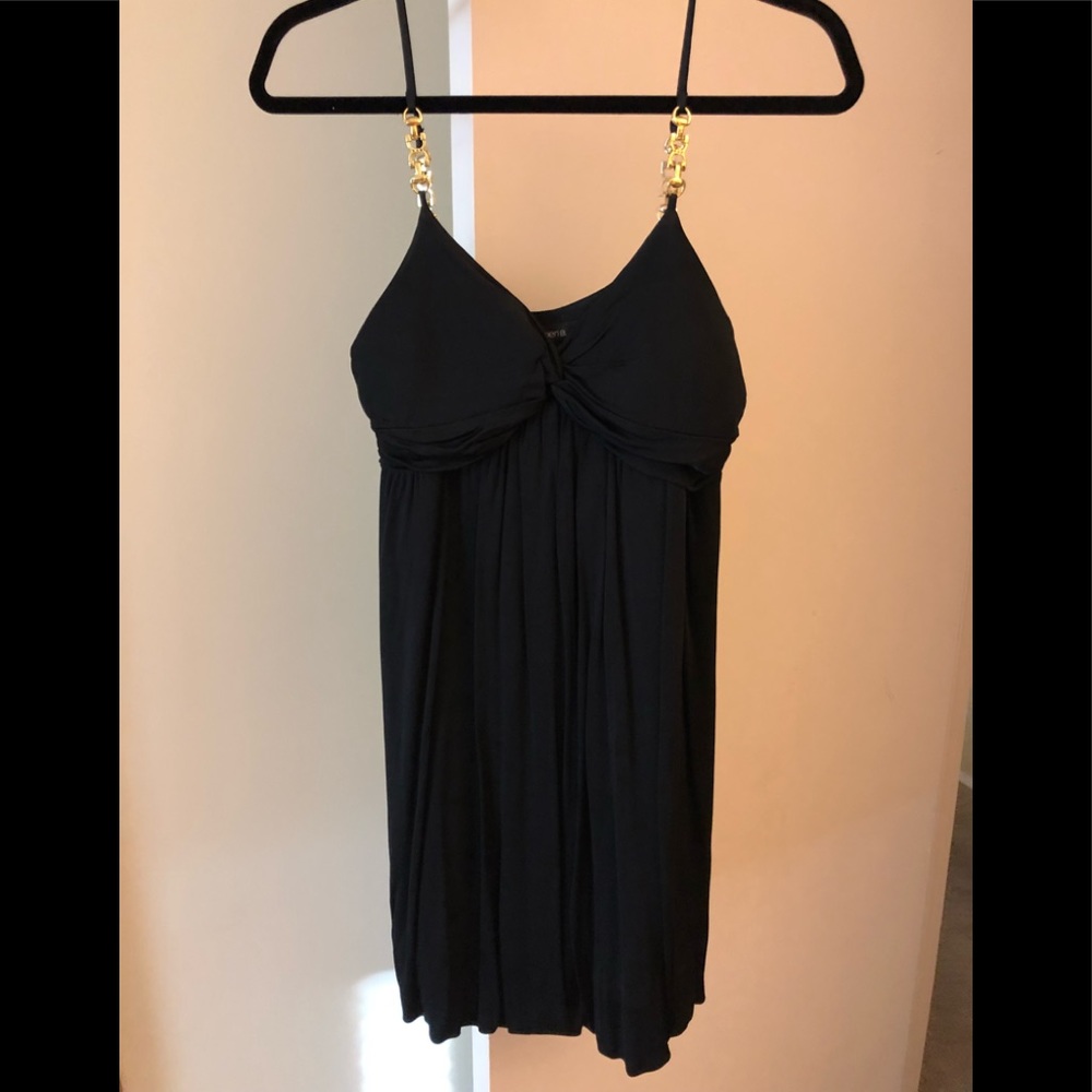 Black babydoll dress, size small